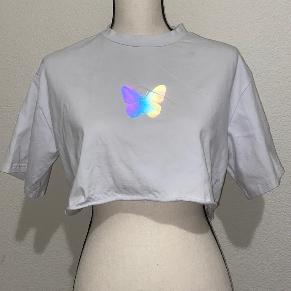 Iridescent Crop Top